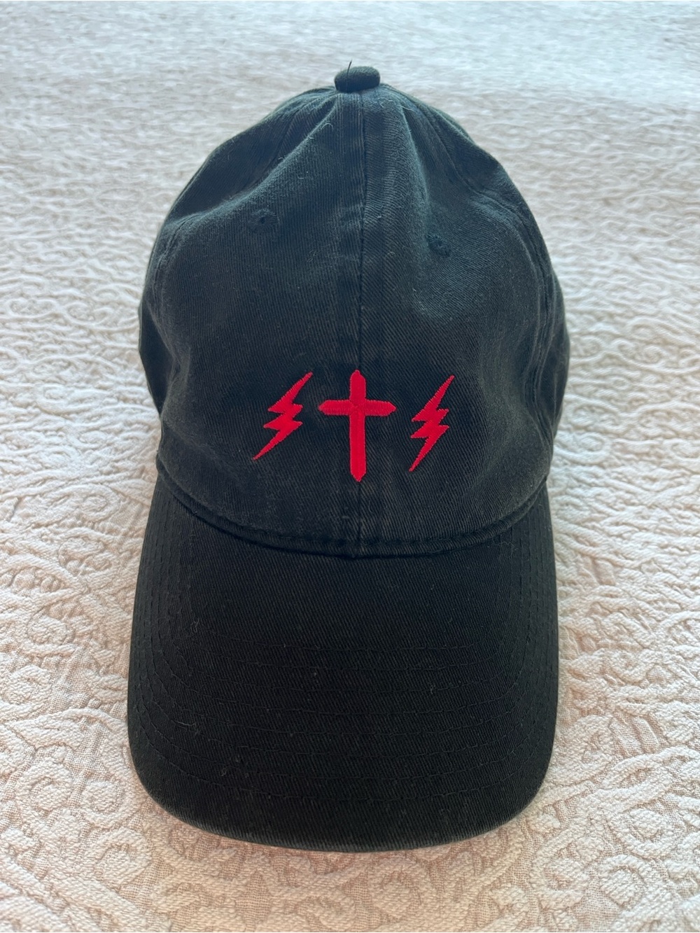The Weeknd Starboy XO PopUp Exclusive Dad Hat - Red Embroidered Adjustable